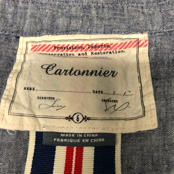 CARTONNIER Women’s Blue Linen Blazer - Picture 6 of 8